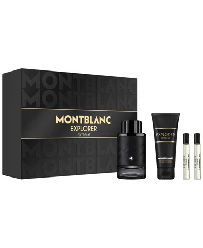 Montblanc 4-pc. Explorer Extreme Eau De Parfum Spray Gift Set In Transparent