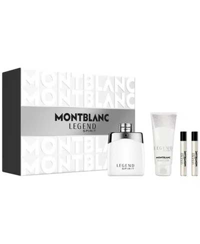 Montblanc 4-pc. Legend Spirit Eau De Toilette Spray Gift Set In Transparent