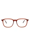 Montblanc 54mm Square Optical Glasses In Red