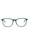 Montblanc 52mm Square Optical Glasses In Green