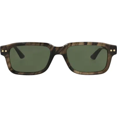 Montblanc 53mm Rectangular Sunglasses In Multi
