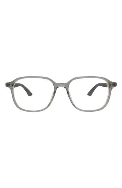 Montblanc 53mm Round Optical Glasses In Gray