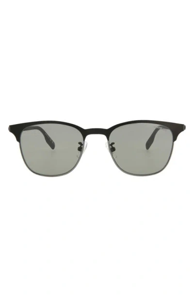 Montblanc 53mm Square Sunglasses In Gray