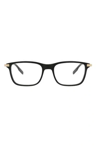 Montblanc 54mm Rectangle Optical Frames In Black