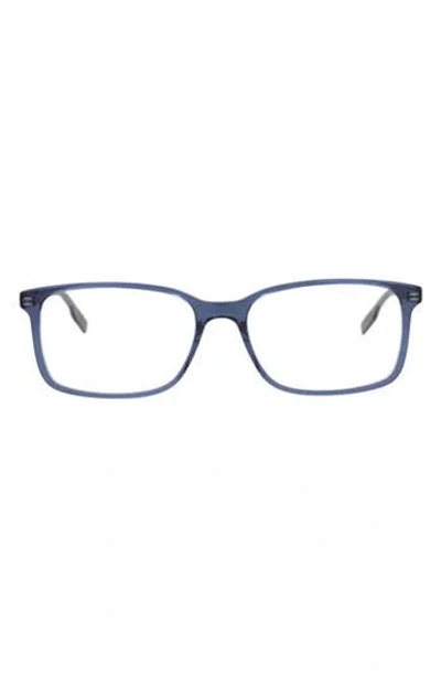 Montblanc 54mm Rectangular Optical Glasses In Pattern
