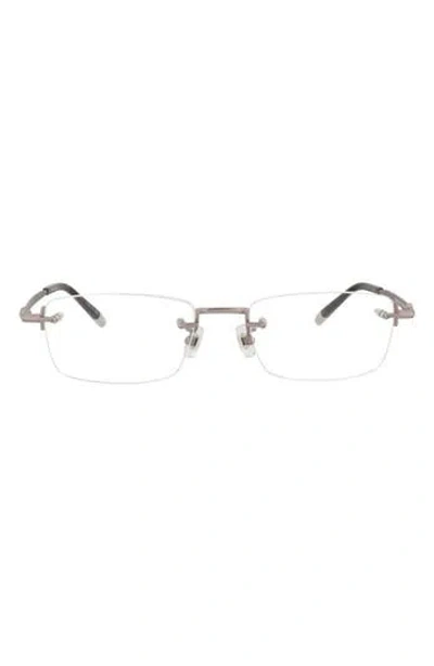 Montblanc 54mm Square Optical Glasses In Purple