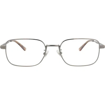Montblanc 55mm Rectangle Optical Frames. In Silver