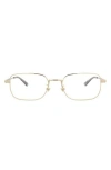 Montblanc 55mm Rectangle Optical Frames. In Gold