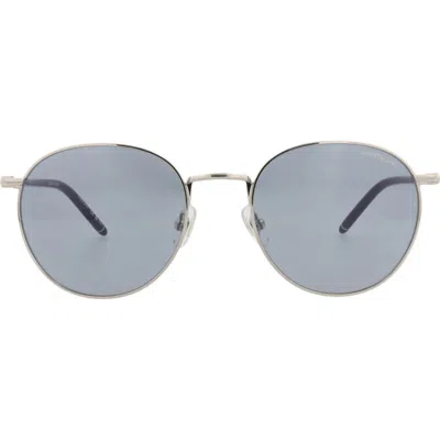 Montblanc 55mm Round Sunglasses In Gray