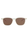 Montblanc Square-frame Sunglasses In Brown