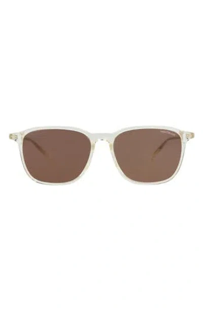 Montblanc Square-frame Sunglasses In Brown