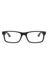 Montblanc 56mm Rectangular Optical Glasses In Black