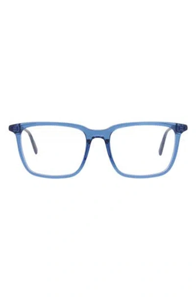 Montblanc 57mm Square Optical Glasses In Blue