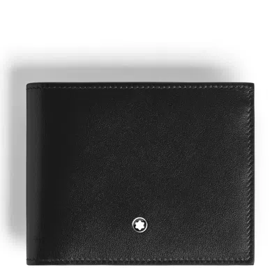 Montblanc 6cc Bifold Wallet In Meisterstuck Leather In Multi