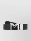 Montblanc Adjustable Length Reversible Leather Belt In Black