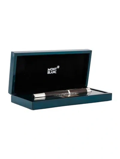 Pre-owned Montblanc Alexander Von Humboldt Patron Of Art Fountain Pen In Brown