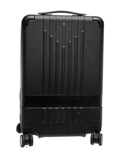 Pre-owned Montblanc Aluminium Suitcase In Black