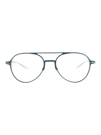 Montblanc Aluminum Aviator Optical Frames For Men In Green