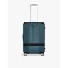 Montblanc Avio Blue #my4810 Medium Polycarbonate Suitcase 67cm In Avio Blue