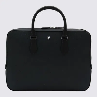 MONTBLANC BAGS TWEED BLUE