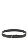 Montblanc Horseshoe Shiny Palladium Finish Pin Buckle Belt