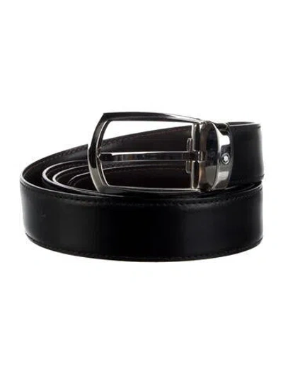 Pre-owned Montblanc Belt In Black