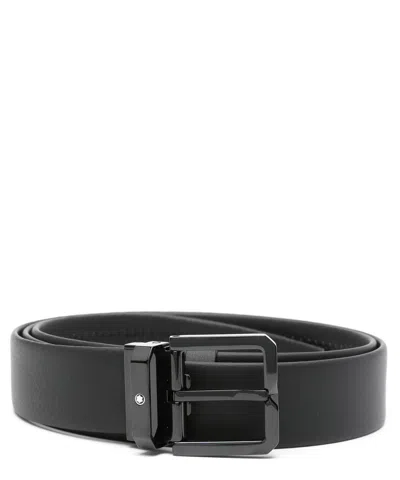 Montblanc Square-buckle Leather Belt In Multicolor