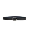 Montblanc Belt Midnight Blue Size Onesize Leather In Pattern