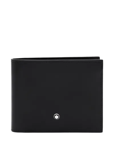 Montblanc Bi-fold Logo Wallet In Black