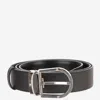 Montblanc Reversible Leather Belt In Black