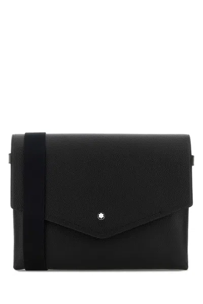 Montblanc Black Leather Companion Crossbody Bag