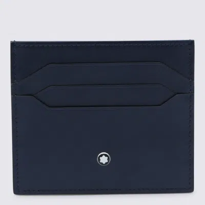 Montblanc Black And Blue Leather Card Holder