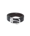 Montblanc Double-sided Horseshoe Buckle Belt In Black