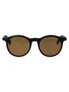 Montblanc Black-black-brown Recycled Injected Acetate Sunglasses