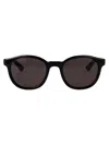 Montblanc Black-black-grey Injection Sunglasses In Brown