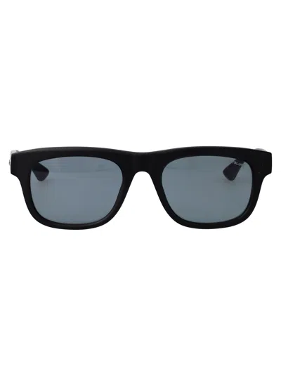 Montblanc Black-black-grey Recycled Acetate Sunglasses
