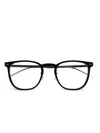 Montblanc Black-silver-transparent Injection Glasses In Black