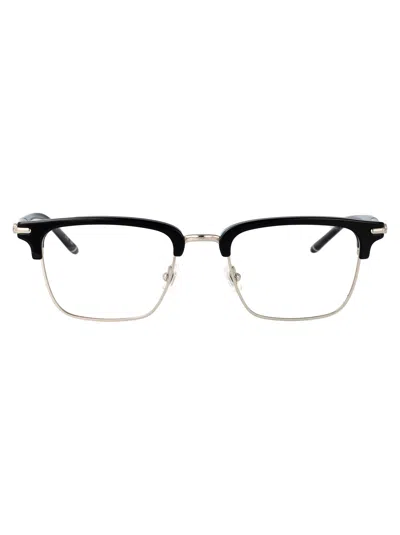 Montblanc Black Black Transparent Metal Glasses