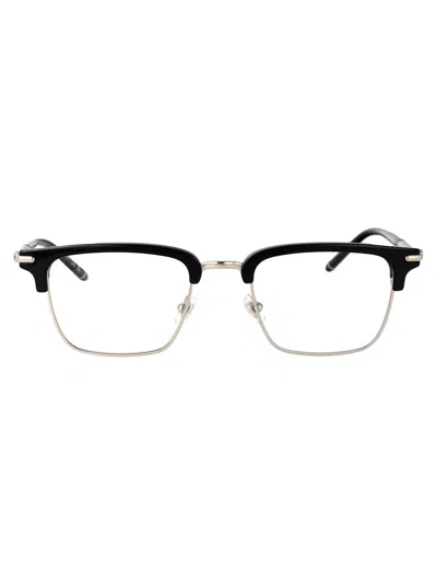 Montblanc Black Black Transparent Metal Glasses
