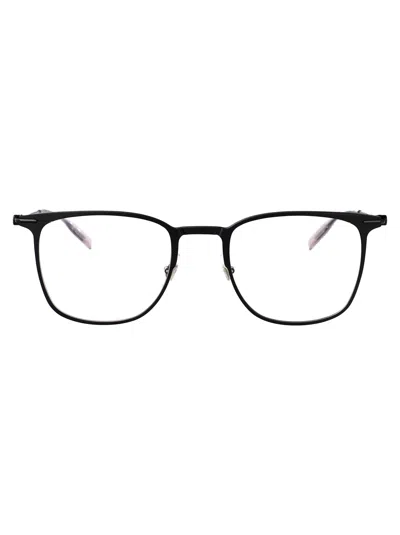 Montblanc Black-black-transparent Metal Glasses
