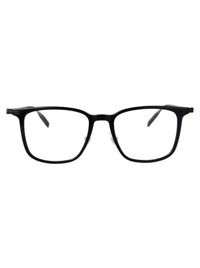 Montblanc Black-black-transparent Metal Glasses