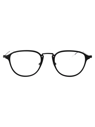 Montblanc Black-black-transparent Metal Glasses