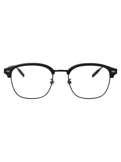 MONTBLANC MONTBLANC BLACK-BLACK-TRANSPARENT TITANIUM GLASSES