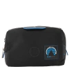 Montblanc Black Blue Spirit Medium Nylon & Leather Trim Case - Luxury Washbags In Black