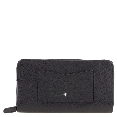 Montblanc Black Calfskin 12cc Zip-around Sartorial Wallet