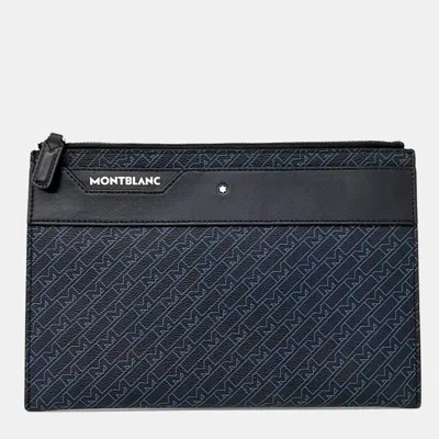 Pre-owned Montblanc Black Canvas Clutch