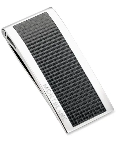 Montblanc Black Carbon And Stainless Steel Money Clip 104731