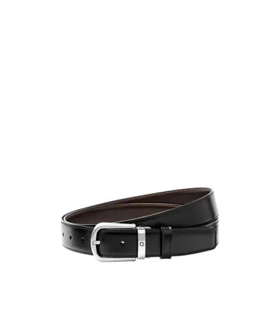 Montblanc Black Horseshoe Buckle Belt