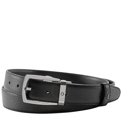 Montblanc Black Leather Belt- Black116706