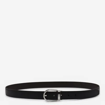 Montblanc Black Leather Belt